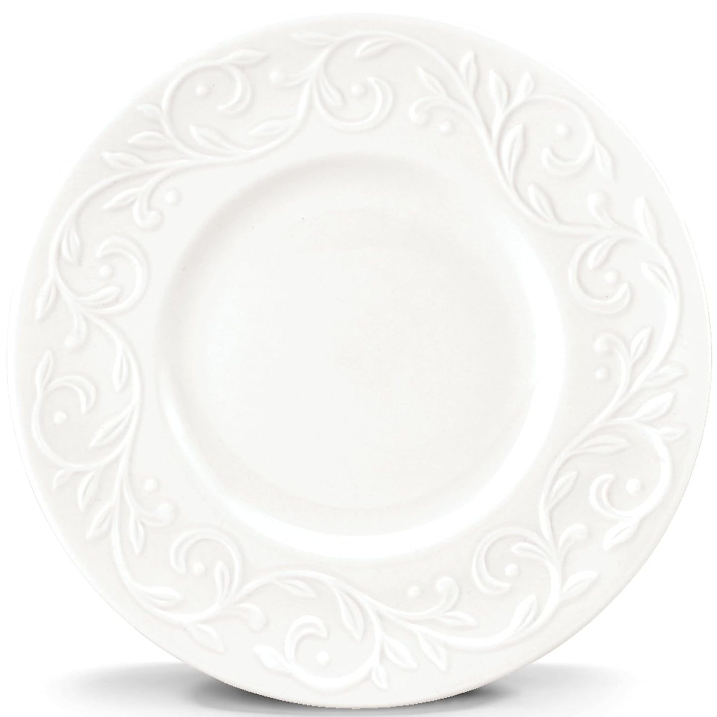 Lenox Opal Innocence Carved 7-1/4-Inch Dessert Plates, Set of 4
