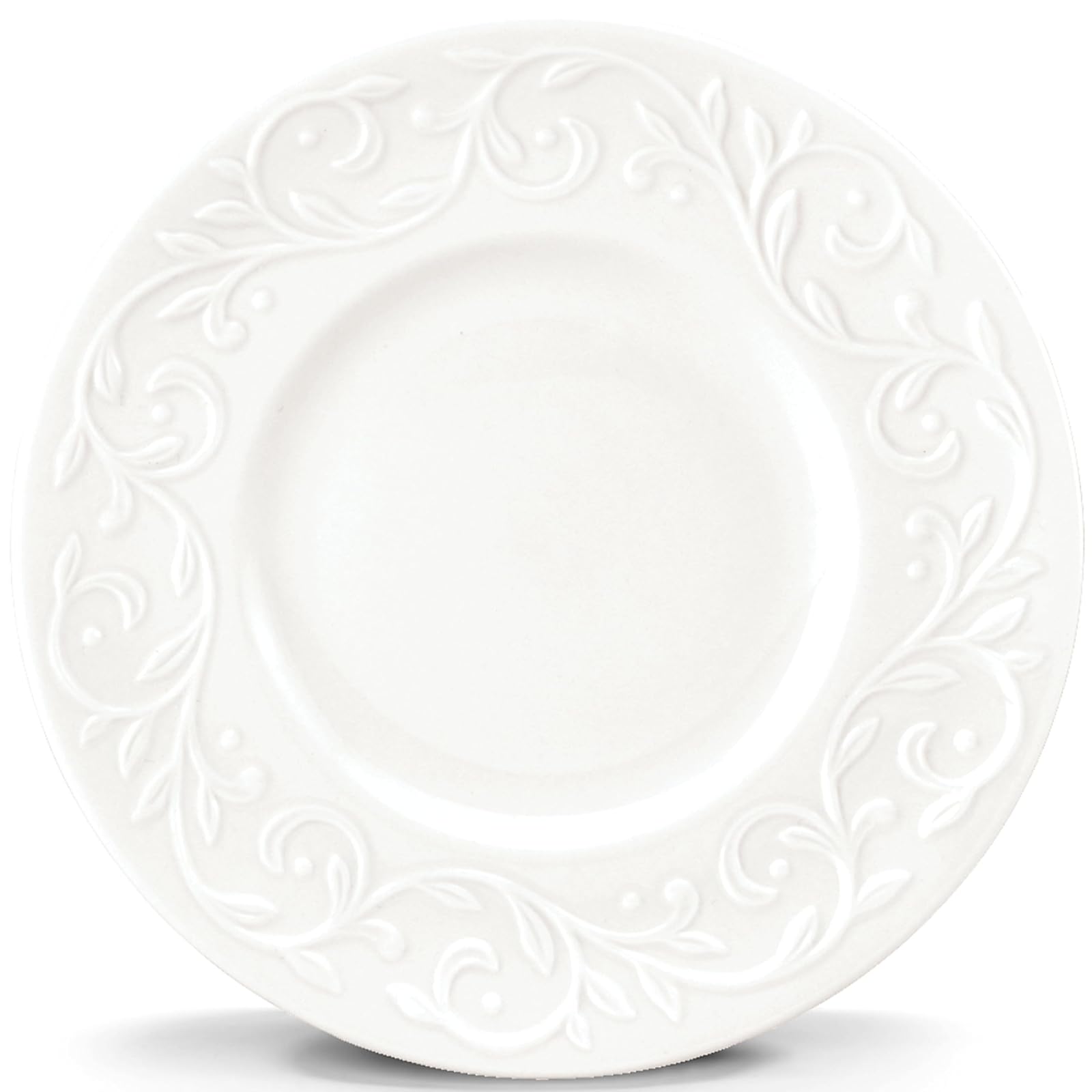 Lenox Opal Innocence Carved 7-1/4-Inch Dessert Plates, Set of 4