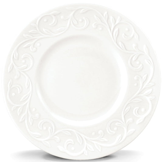 Lenox Opal Innocence Carved 7-1/4-Inch Dessert Plates, Set of 4