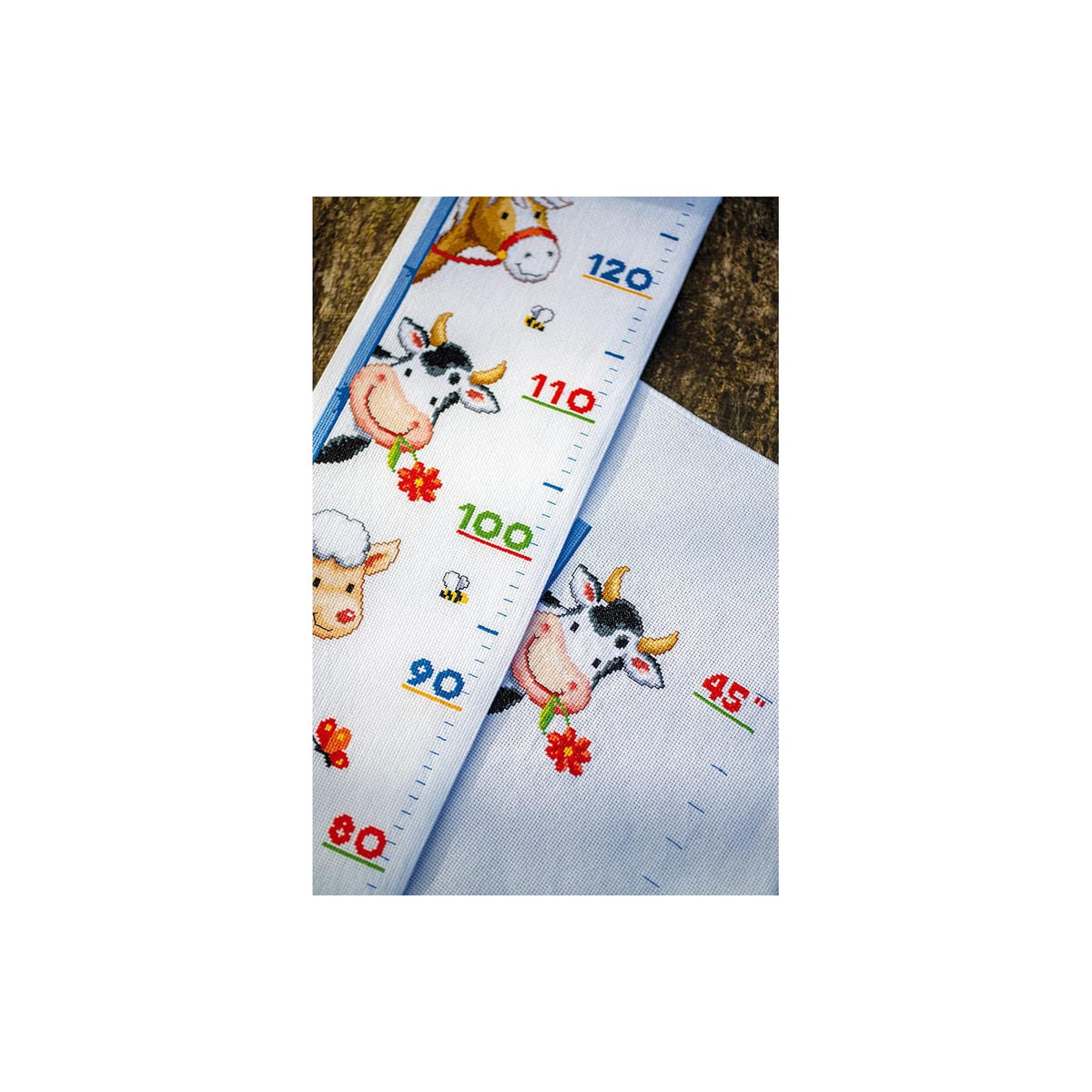 Vervaco Art Craft Kit, ca. 18 x 70 cm / 7,2" x 28", white