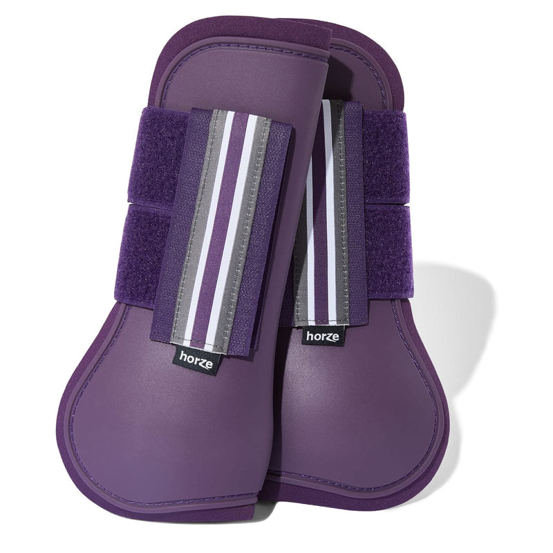 HORZE Adepto Tendon Boots - Blackcurrant Purple - Warmblood