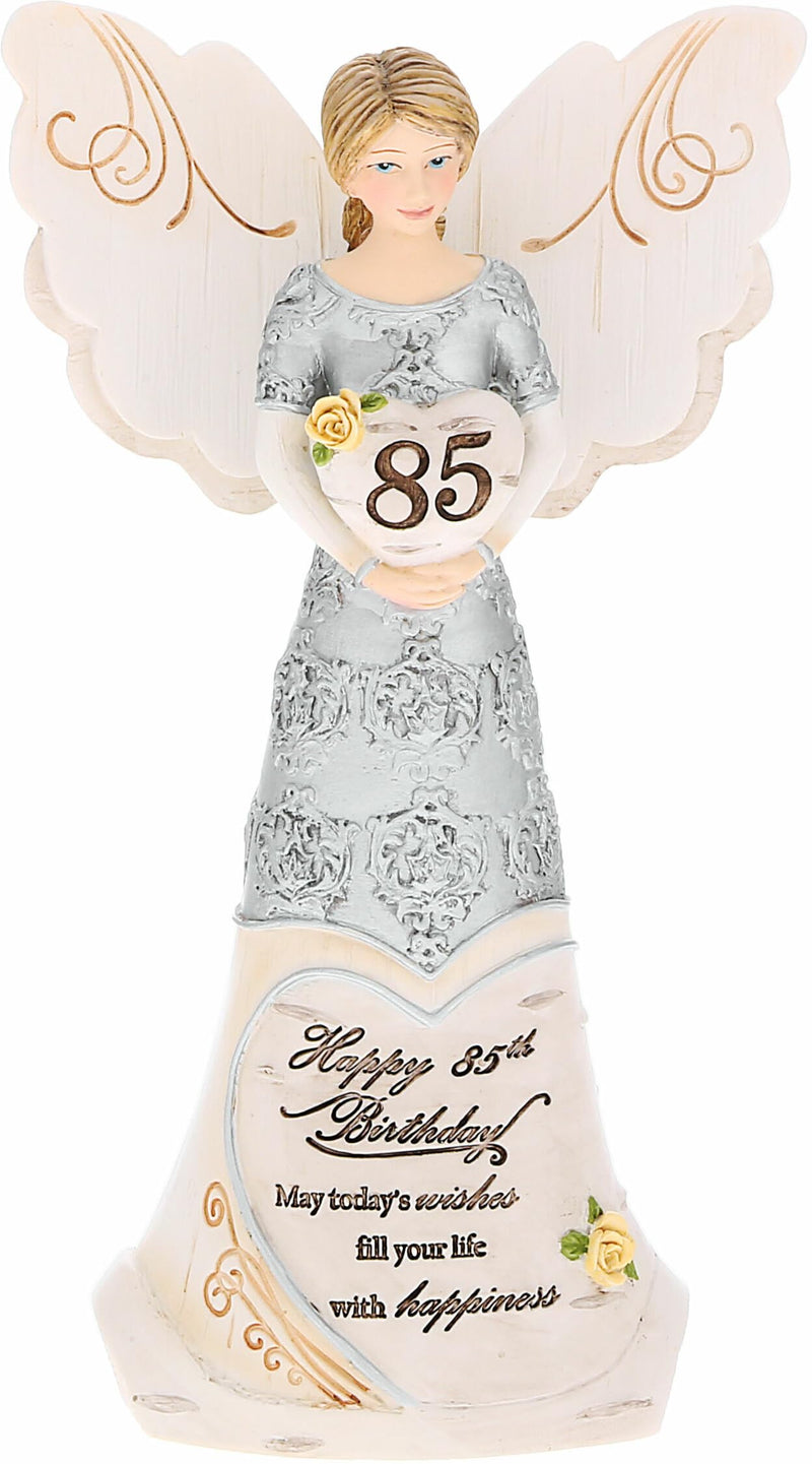 Pavilion - Happy 85th Birthday - 6&quot; Angel Figurine Religious Best Friend Bestie BFF God Jesus Lover Christian Christ Gift Present