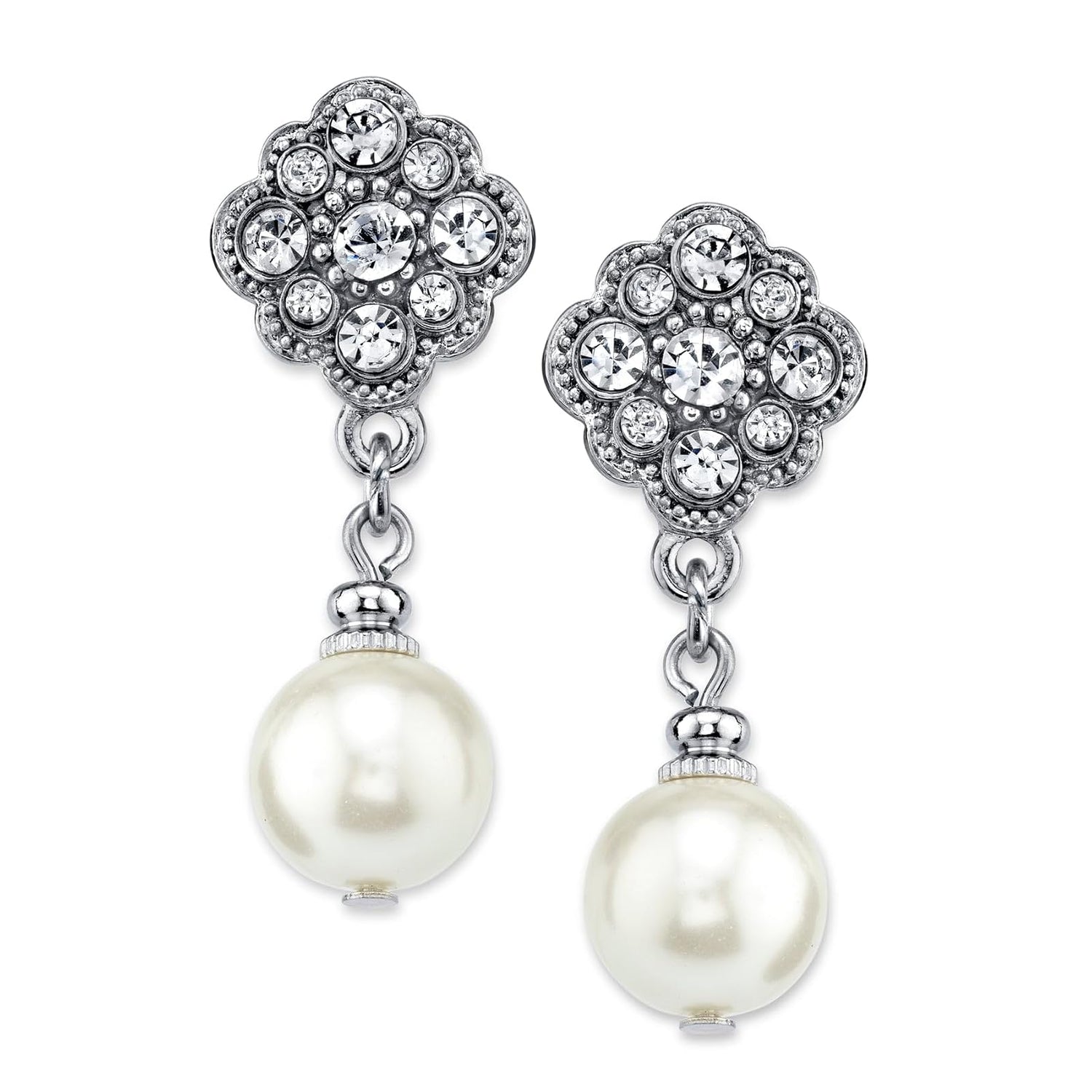 1928 Jewelry 1928 Bridal Amore Simulated Pearl Drop Earrings