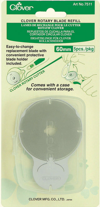 CLOVER Rotary 60mm Blade Refill, 5 EA