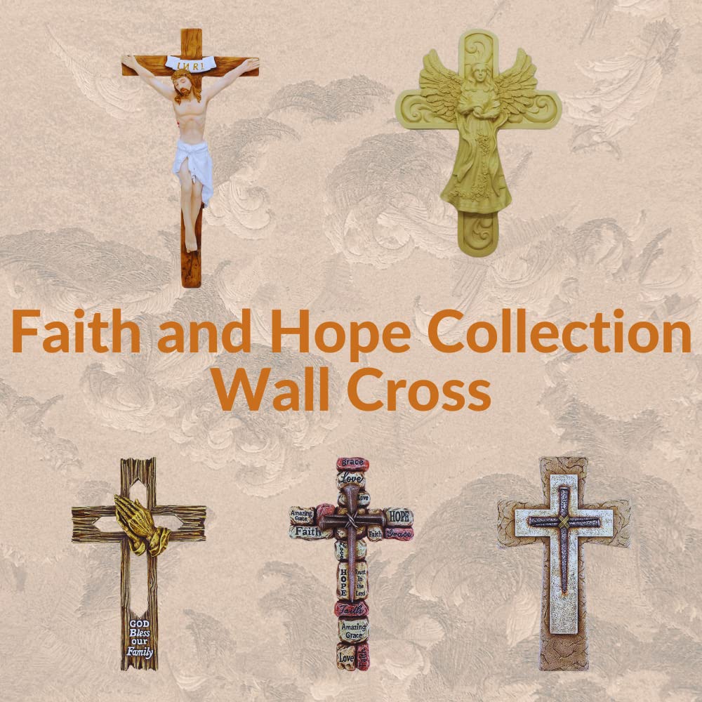 Comfy Hour 9.7 Inch Western Cross Wall Decor, Horseshoe Cross, 1 Piece