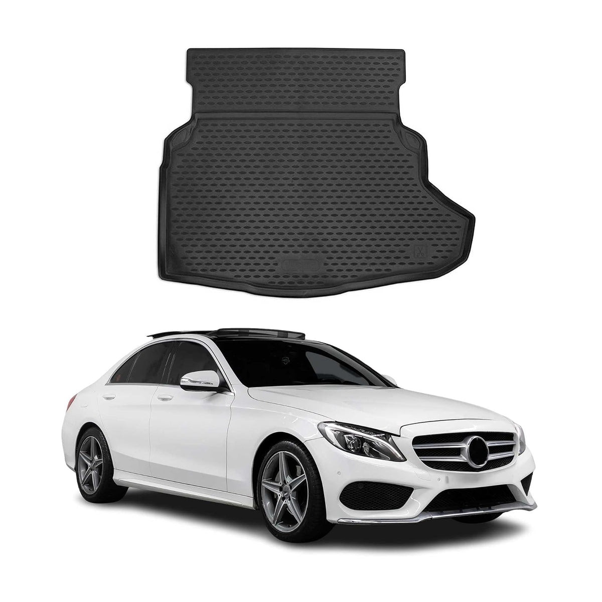 OMAC Vehicle Mat, C Class W205 Sedan 2015-2018 / Black, Cargo Liners