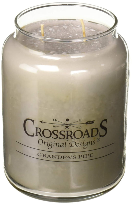 Crossroads Grandpa's Pipe Scented 2-Wick Candle, 26 Ounce