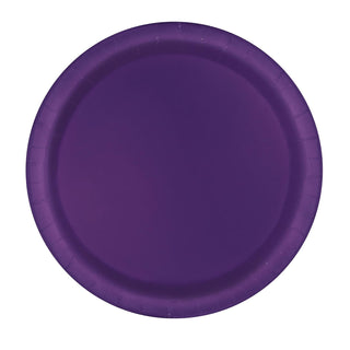 Unique Party Dishware Plate, 7 inch (8 count), Deep Purple