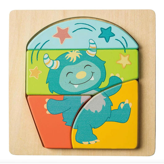 Mary Meyer Puzzles, 6 x 6-Inches, Mookie Monster