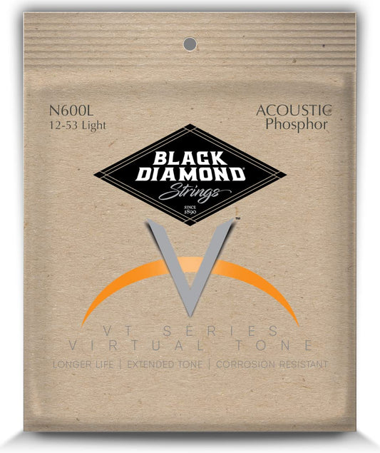 Black Diamond Strings® N600L Acoustic Phos Light .012P.016P.024PB.032PB.042PB.053PB