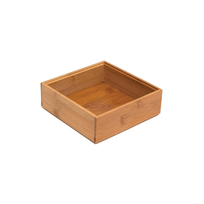 Lipper International 8183S Bamboo 6-by-6-Inch Stackable Organization Box