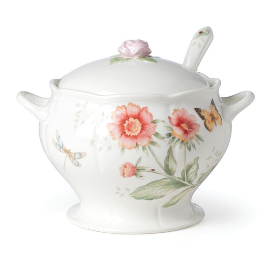 Lenox Butterfly Meadow 2-Piece Tureen & Ladle Set, 4.23, Multi