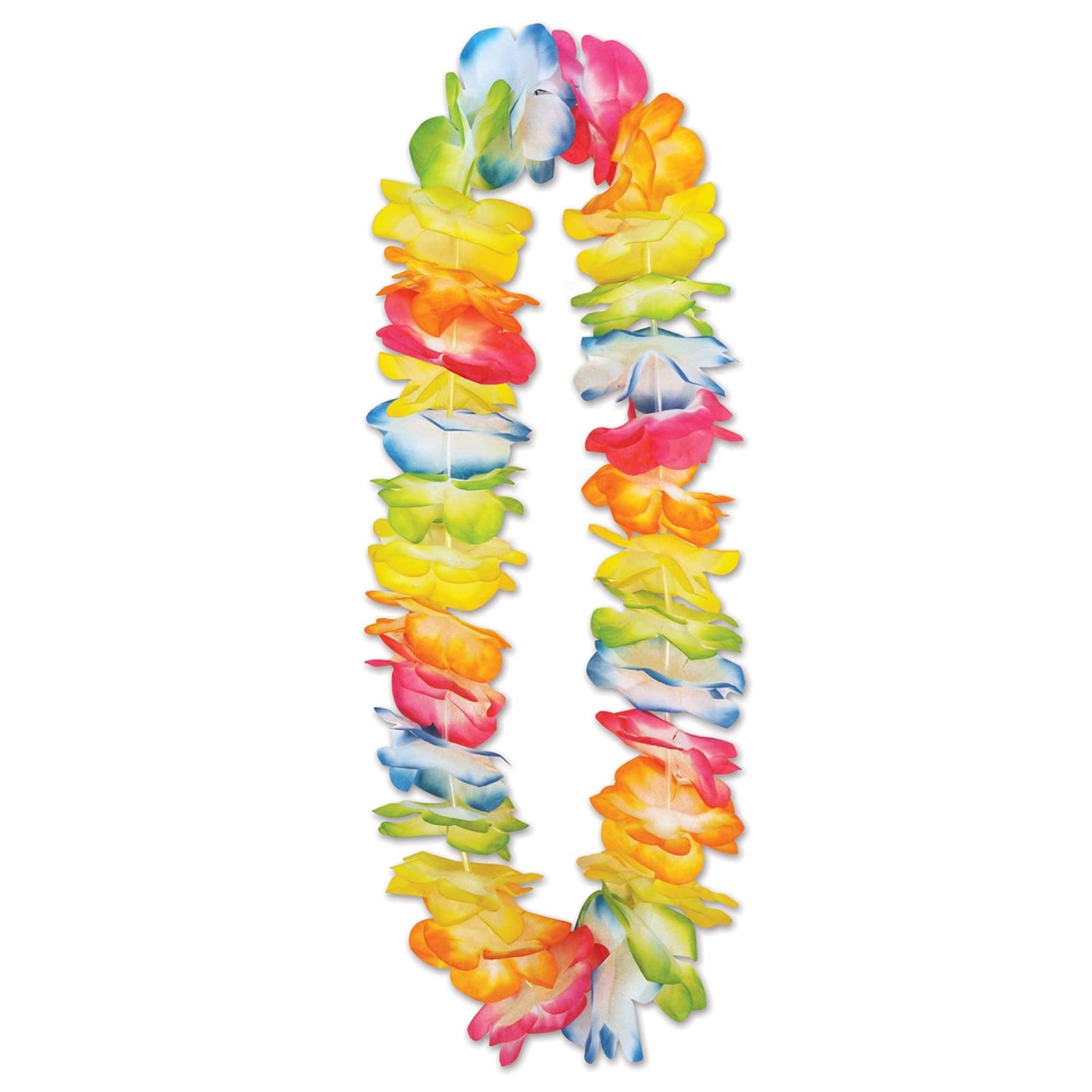 Beistle Two-Tone Hawaiian Fabric Lei- 1 pc.