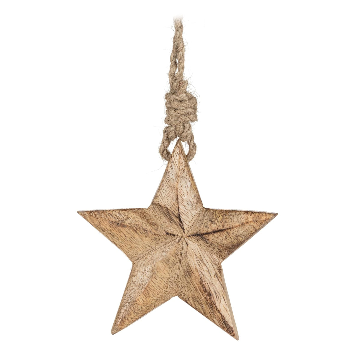 Abbott Collection Hanging Ornament, Natural, Rustic