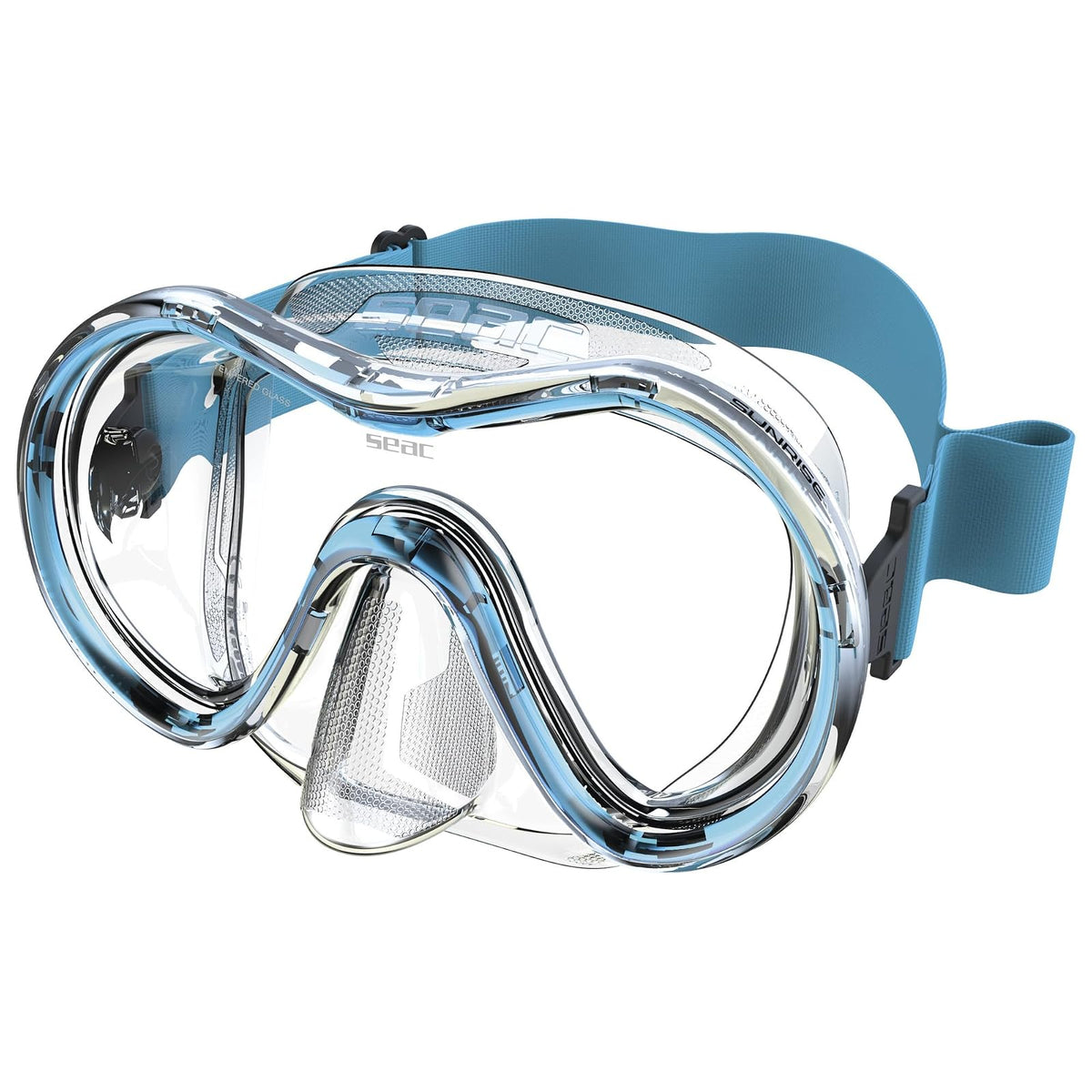 SEAC Swim Fin, Standard, transparent/aquamarine