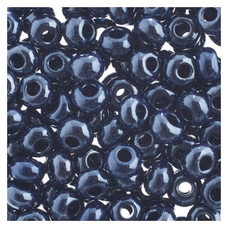 John Bead Craft Bead, 32/0 (8mm), Opaque Dark Blue Luster