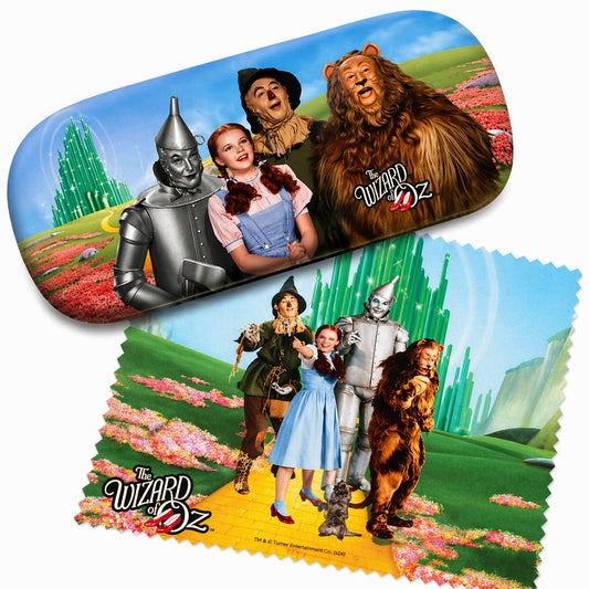 Spoontiques Wizard of Oz Dorothy Tinman Scarecrow Lion Emerald City eye sun glasses Eyeglass Storage Case & Cleaning cloth
