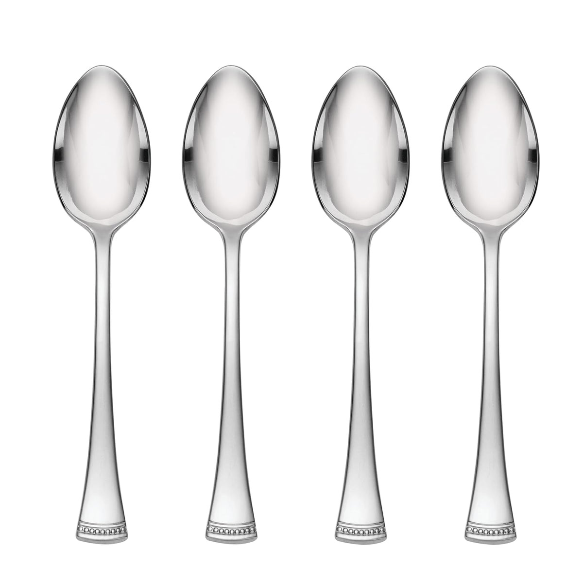 Lenox Portola Dinner Spoons, Set of 4, 0.49, Metallic