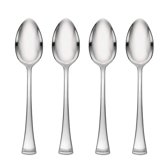 Lenox Portola Dinner Spoons, Set of 4, 0.49, Metallic