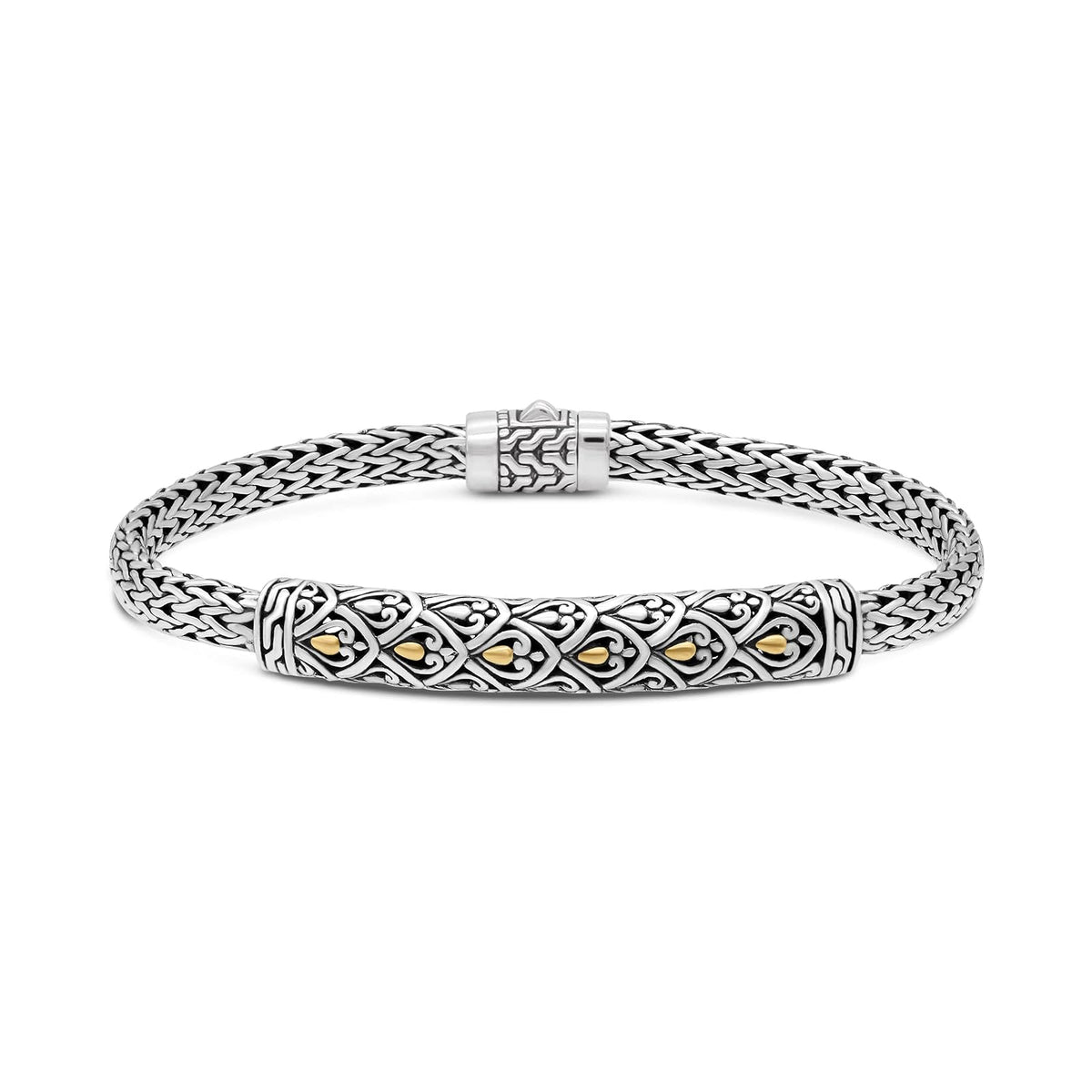 DEVATA Bracelet, L/8.0 Inches, Dragon Skin 3195/Dragon Bone Chain