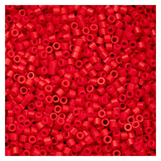 John Bead Craft Bead, Size 11, Red Fire Cracker Red