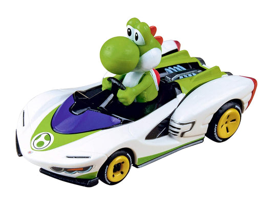Carrera 64183 Mario Kart P-Wing Yoshi 1:43 Scale Analog Slot Car Racing Vehicle for Carrera GO!!! Slot Car Toy Race Track Sets