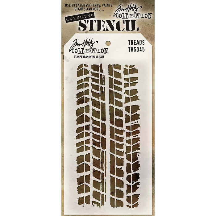 Stampers Anonymous Template Stencil, 4.125 x 8.5", Black