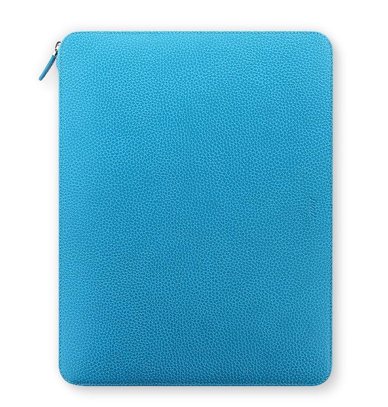 Filofax Finsbury A4 Size Zipped Folio, Aqua, Leather, 12.6-inches Height