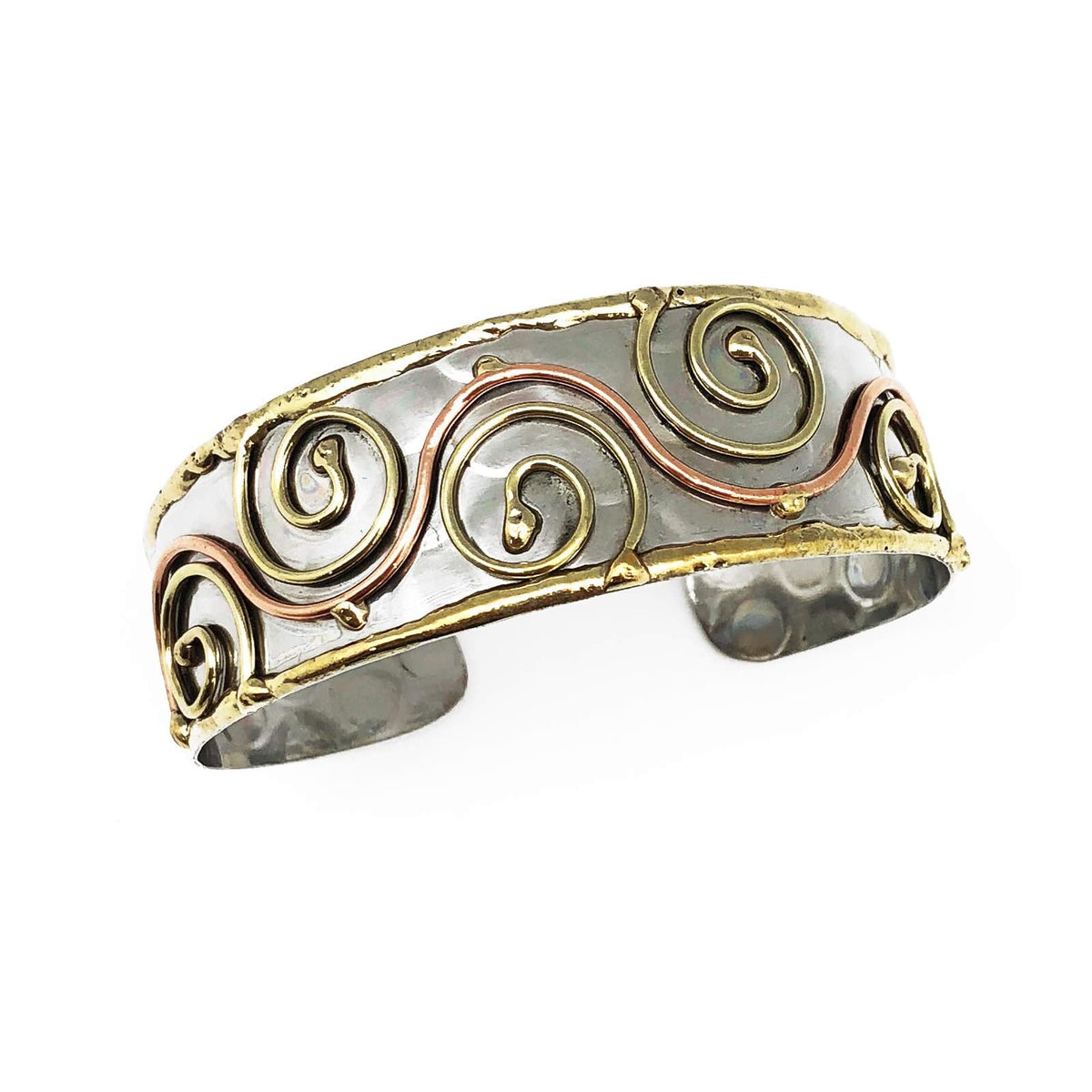 Anju Bracelet, 1 inches, Brass