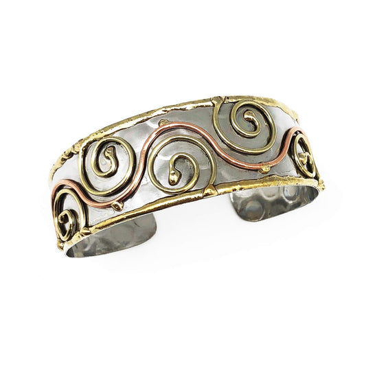 Anju Bracelet, 1 inches, Brass