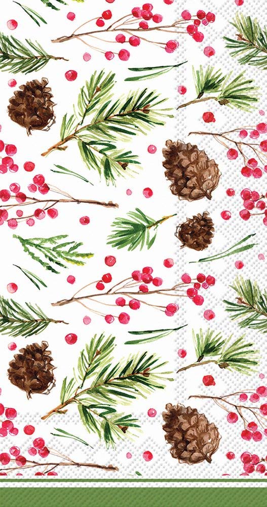Boston International Roseanne Beck Guest Towels, 16 CT, Pinecone