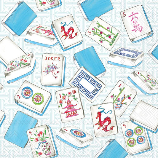 Boston International IHR Ideal Home Range 3-Ply Paper Napkins Rosanne Beck Collections, 20-Count Cocktail Size, Mahjong