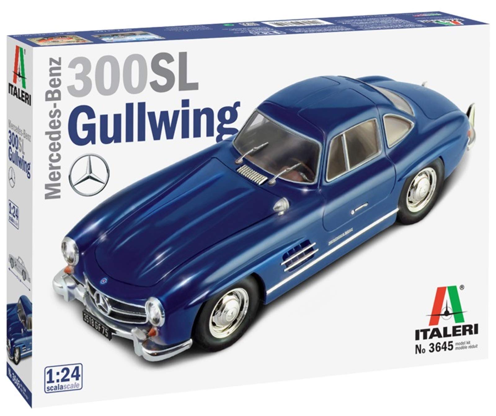 MRC Italeri Mercedes Benz 300SL Gull Wing 1/24 Plastic Model Kit