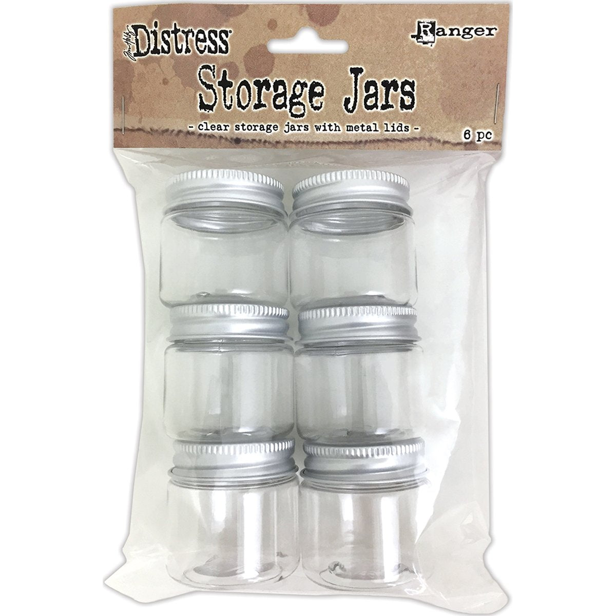 Ranger Jar, Clear with Silver lids