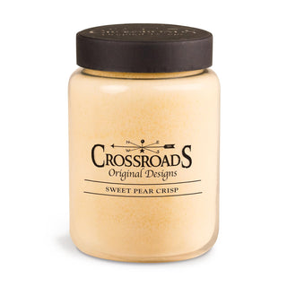 Crossroads Sweet Pear Crisp Scented 2-Wick Candle, 26 Ounce