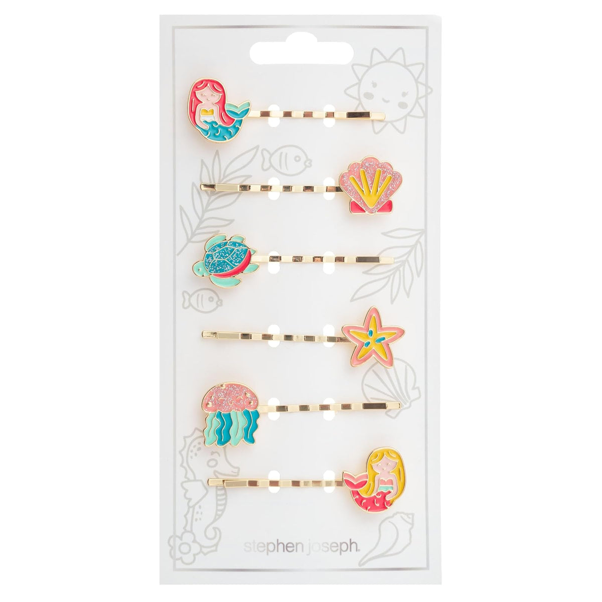 Stephen Joseph Hair Clip, 1 Count (Pack of 1), Mermaid