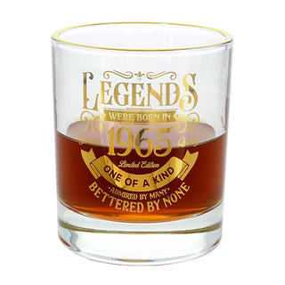 Pavilion Gift Company Drinking Cup, 8 Ounces, Clear, Gold
