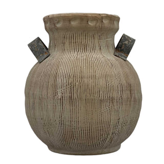 Galt International Vase, 14 inches (H) x 8.9 inches (W), 10" Brown-tan Vase