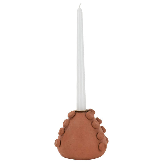 Foreside Home and Garden Candle Holder, Large, Terracotta