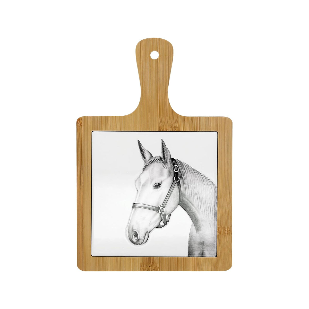 Pavilion Gift Company Trivet, 7.25", White, Brown, Gray