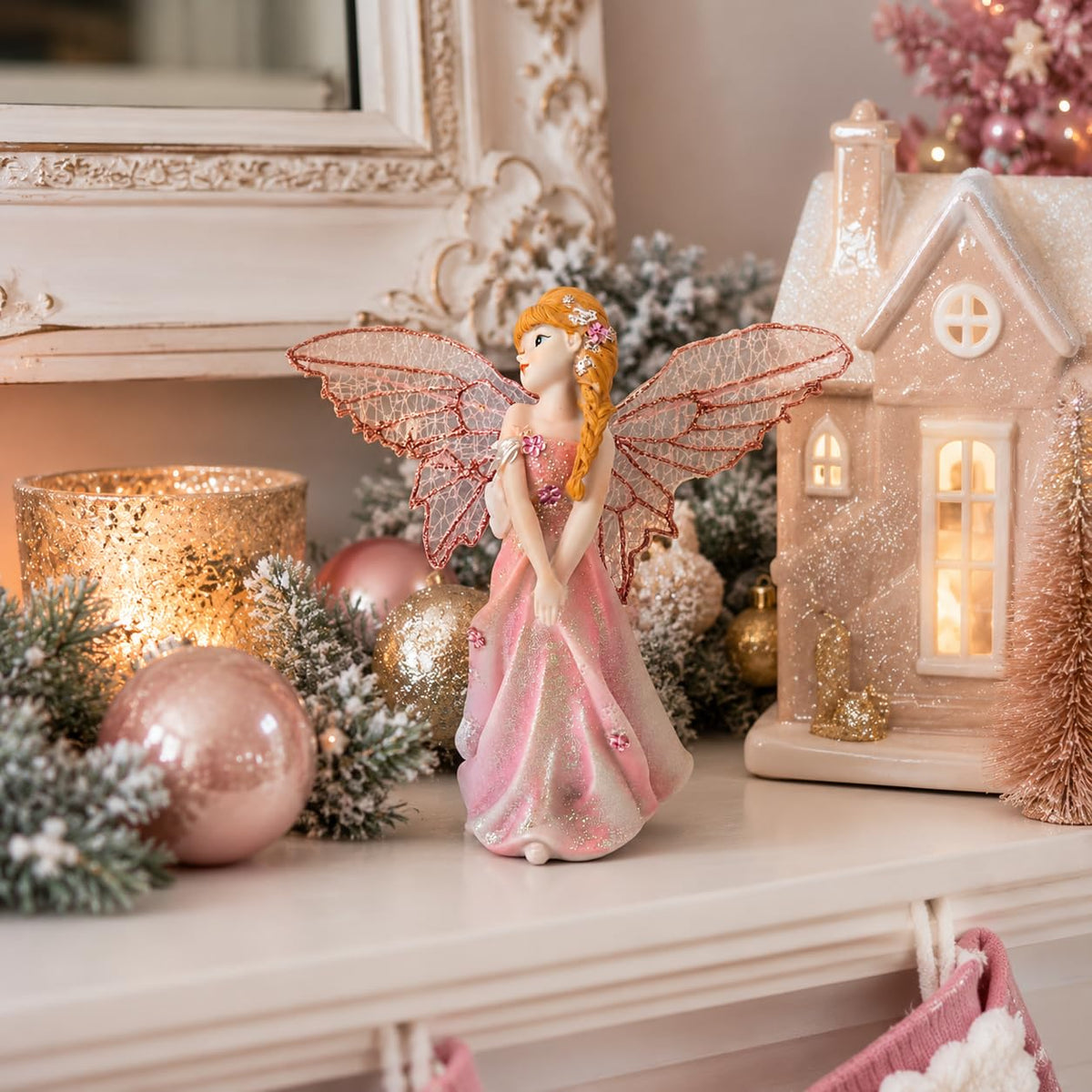 Comfy Hour Figurine, 6.5", Pink