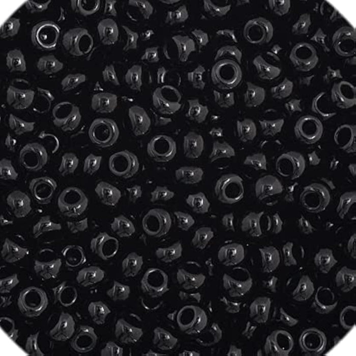 John Bead Craft Bead, Small, Opaque Black