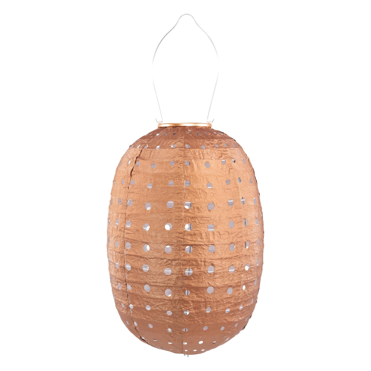 Allsop Electric Lantern, 14" Swiss Dot, Copper