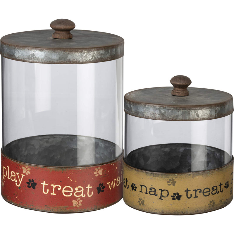 Primitives Decorative Canister Set, Set of 2, Multicolor
