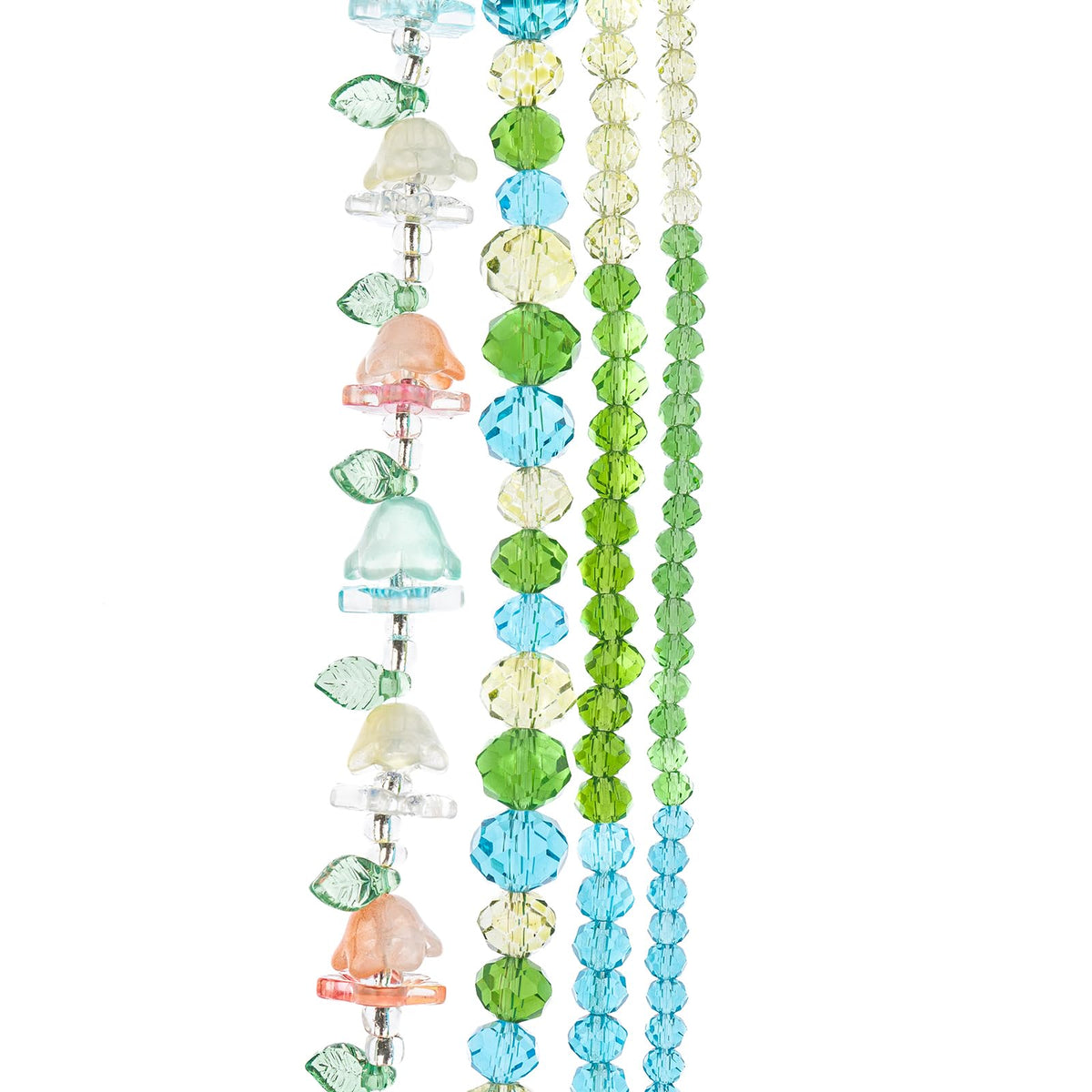 John Bead Craft Bead, Treehouse Mix, Green Blue Mix