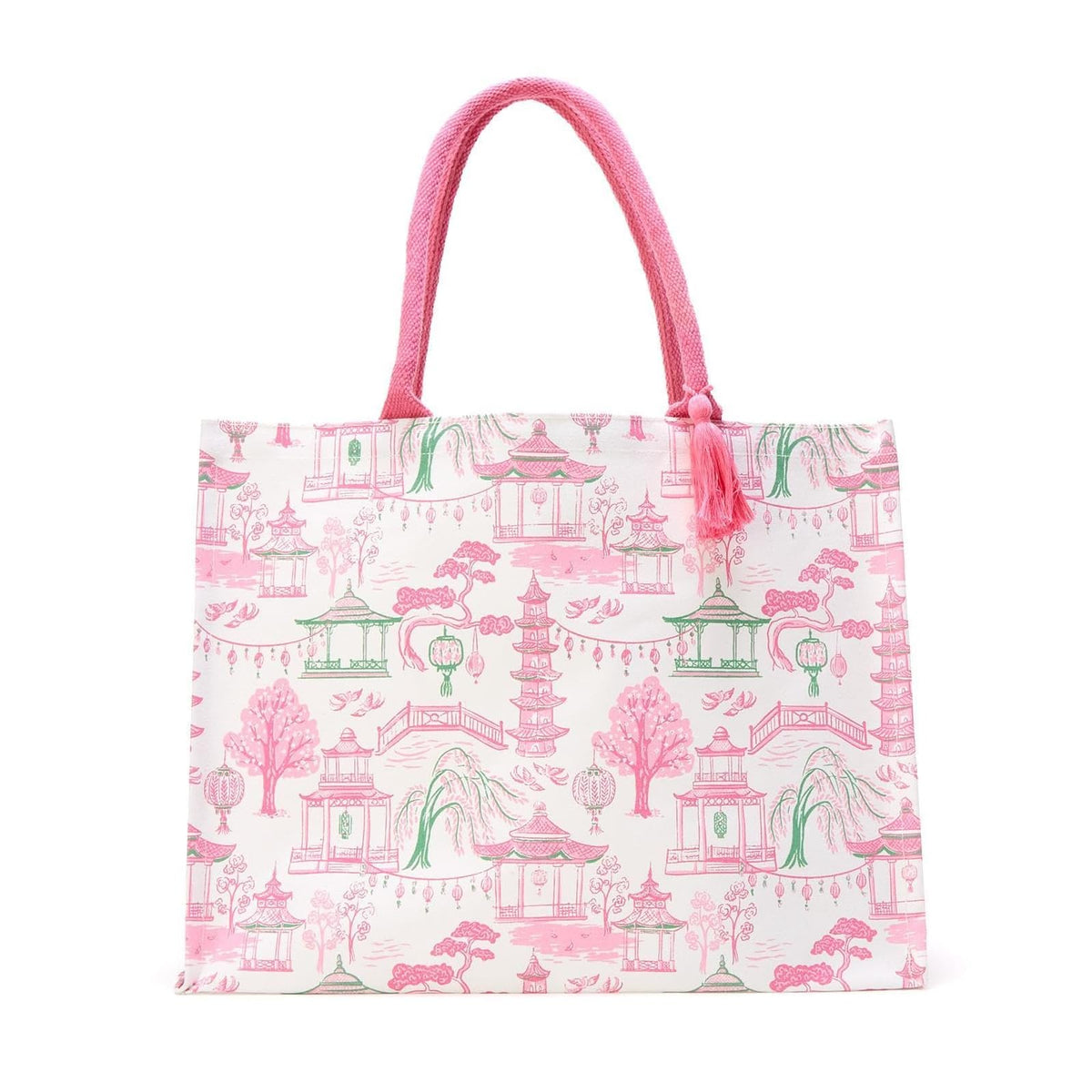 Two's Company Tote Bag, 18" W x 8" D x 14" H, Multicolor