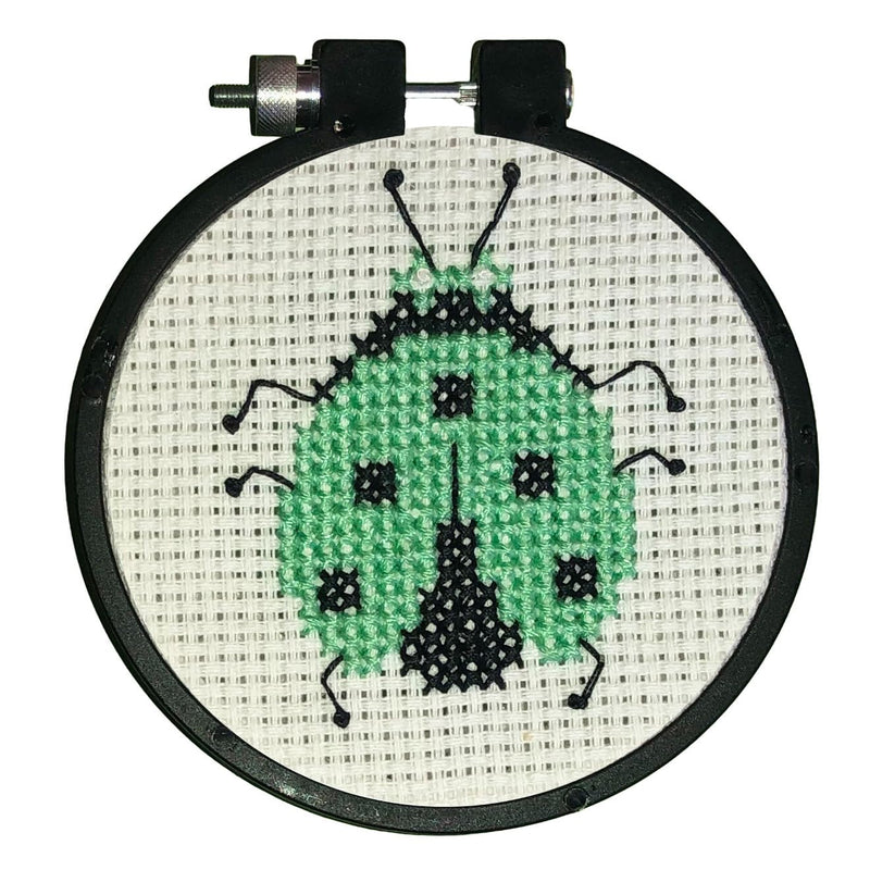 Design Works Crafts Beetle Counted Cross Stitch Kit with Hoop