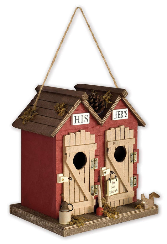Sunset Vista Designs BPS-04 Decorative and Functional Outdoor Birdhouse, Outhouse