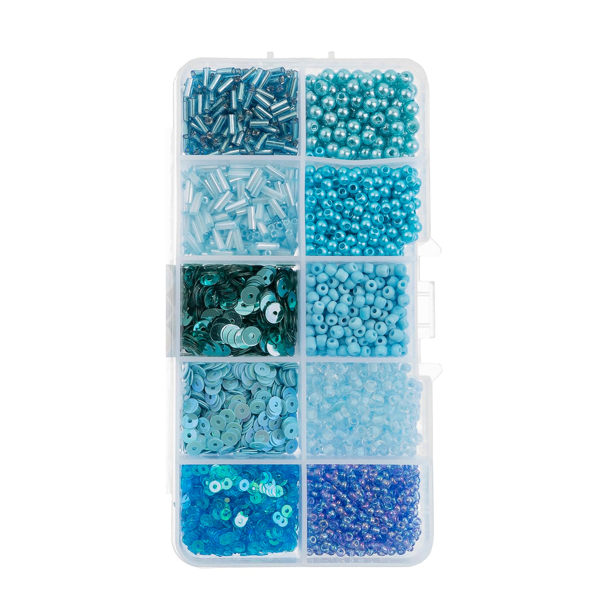 John Bead Craft Bead, 81 g, Blue Palette
