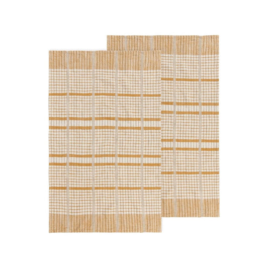 Now Designs Towel, 18 x 28 inches, White With Blue Stripes